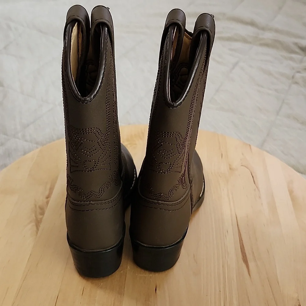 Durango Kids Distress Boot Brown Cowboy Boots 10 D